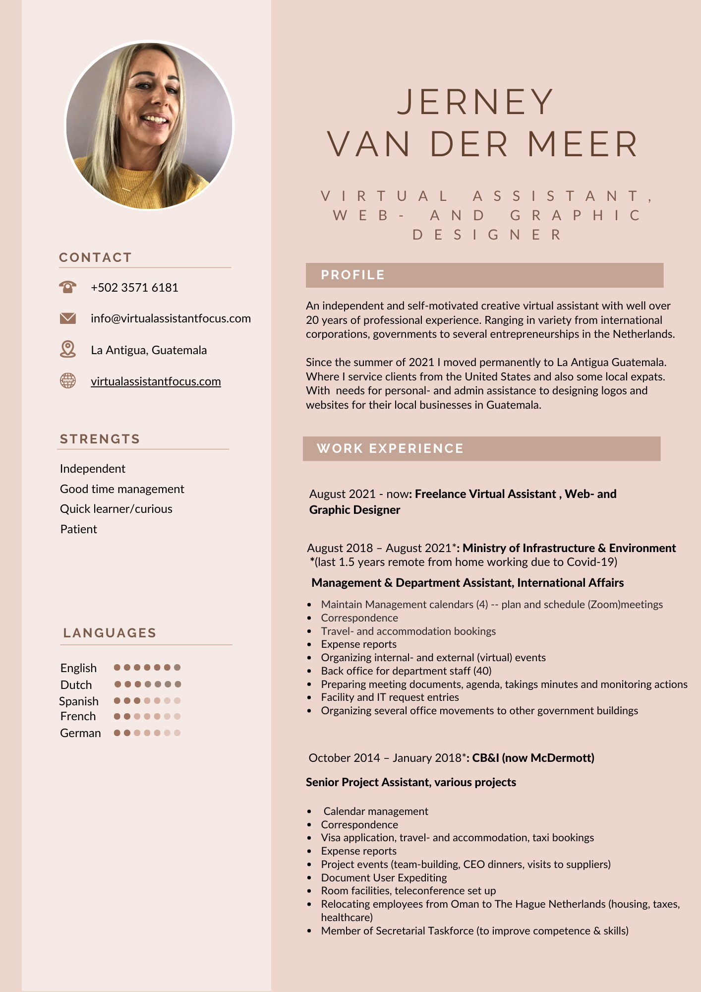 resume page 1