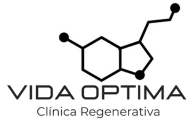 Vida Optima clínica regenerativa logo design